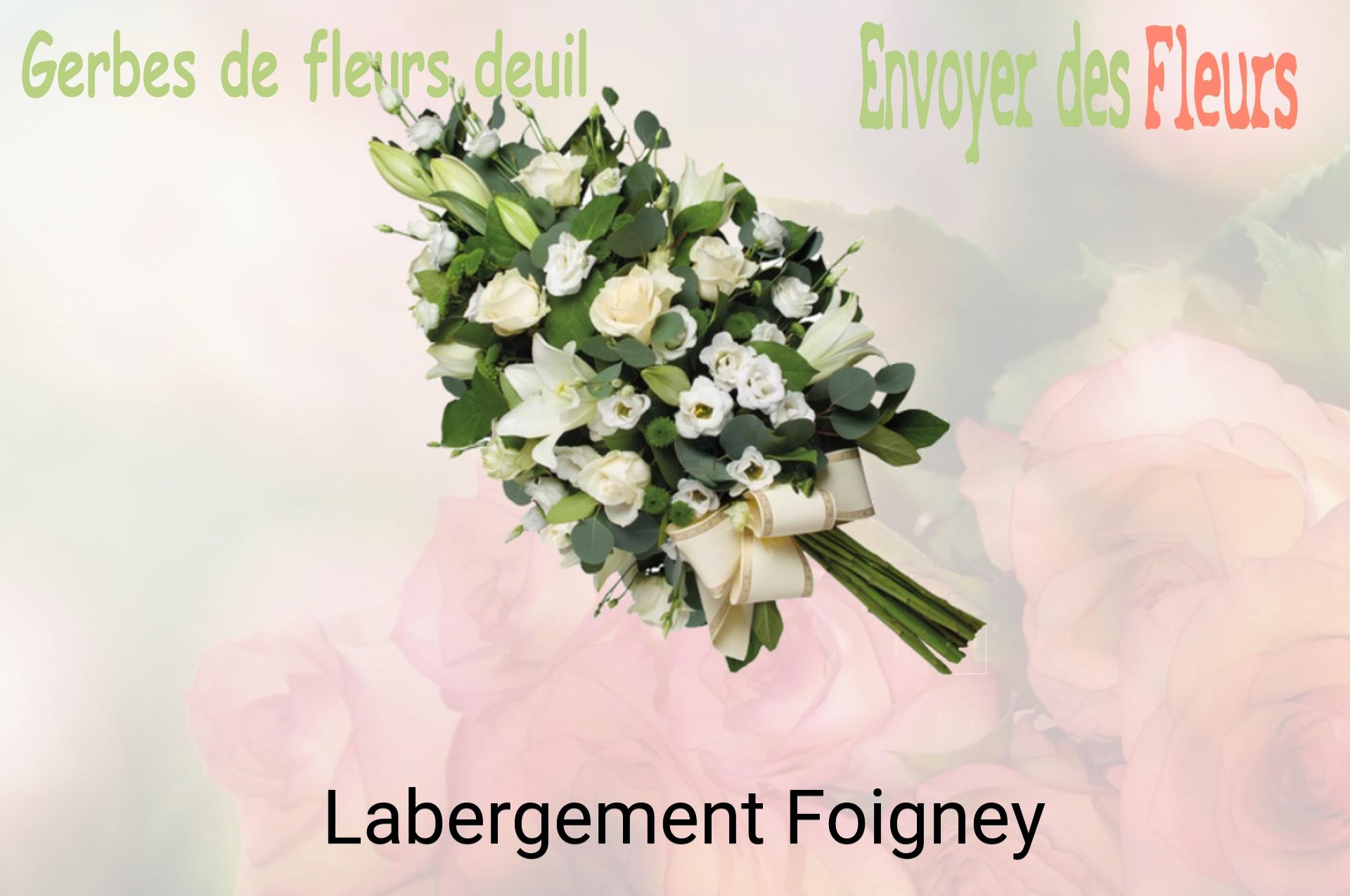 Gerbe de fleurs de deuil livrée à Labergement-Foigney